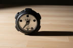 Stens 125-260 fuel cap close-up on workbench showing aluminum Kelch mechanical gauge face with GAS marking - More4less Outlet