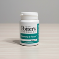 Potter's Herbals Bacopa monnieri 60 Capsules package on a light wood tabletop