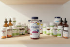 Citracal Calcium D3 Gummies bottle on organized modern supplement pantry wooden shelf