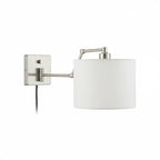 Globe Electric Anderson Wall Sconce brushed steel white studio background