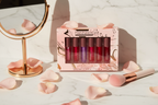 Manna Kadar 6pc pH Balance Lip Oil Set luxury marble vanity cosmetic gift display — More4less Outlet