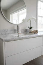 Rodan + Fields Multi-Acid Enzyme Peel white box on luxury minimalist bathroom vanity soft natural light