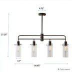 Better Homes & Gardens 4-Light Island Pendant Light - Farmhouse Bronze