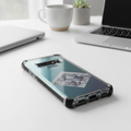 Samsung Galaxy S10+ inside LifeProof NEXT clear protective case showing slim rugged fit