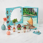 Disney Princess Moana Classic Storybook Set on white marble with teal and coral accents, studio product photography – More4less Outlet