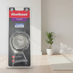 Kwikset pull only door knob displayed in modern home interior with clean white walls and contemporary decor.