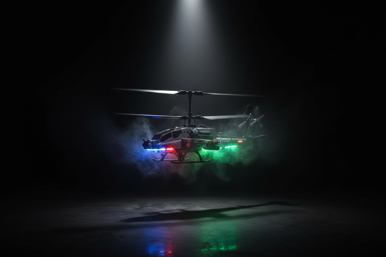 Xtreem Micro Attack Indoor RC Helicopter military style toy — new in box — More4less Outlet Burlington KY
