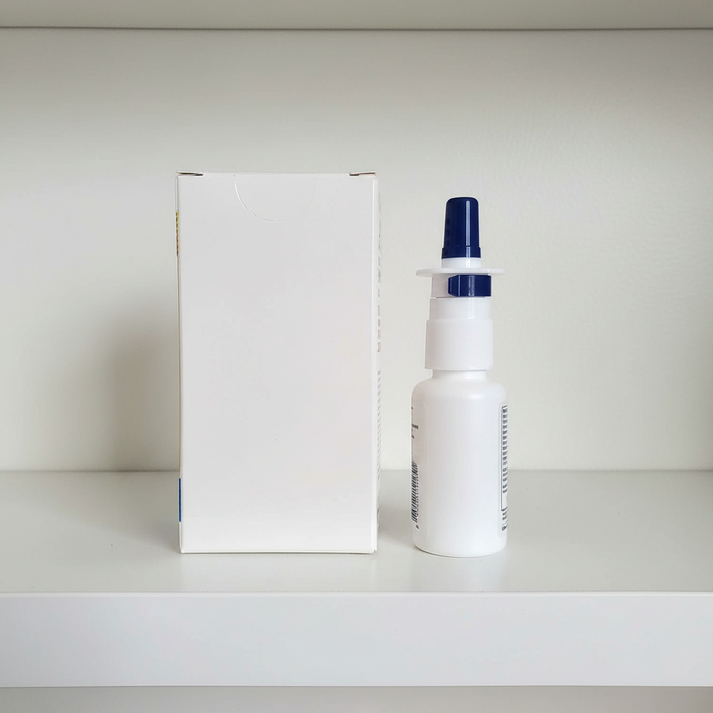 Children's ASTEPRO Allergy 60-spray package shown from the rear for product context
