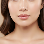 Close-up of visibly even, bright, and radiant skin tone after a tone-correcting serum