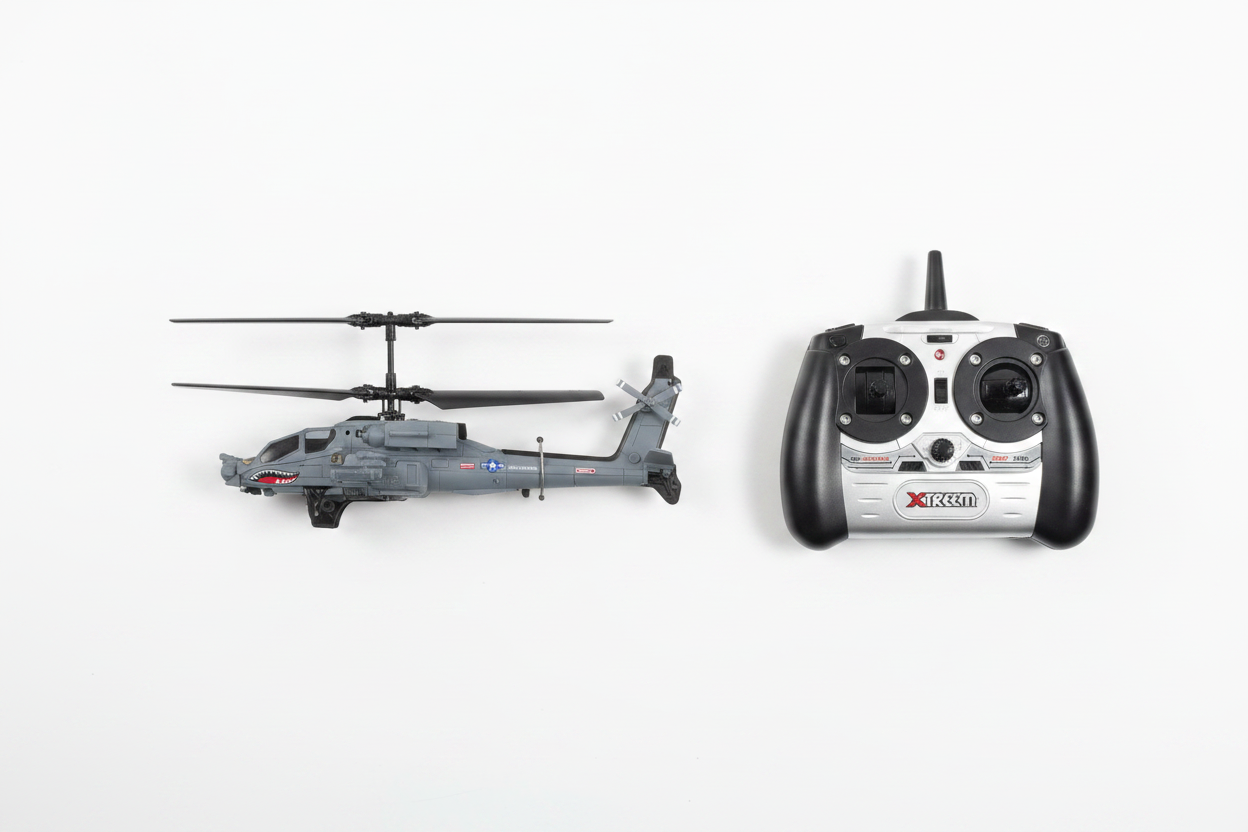 Xtreem Micro Attack Indoor RC Helicopter military style toy — new in box — More4less Outlet Burlington KY