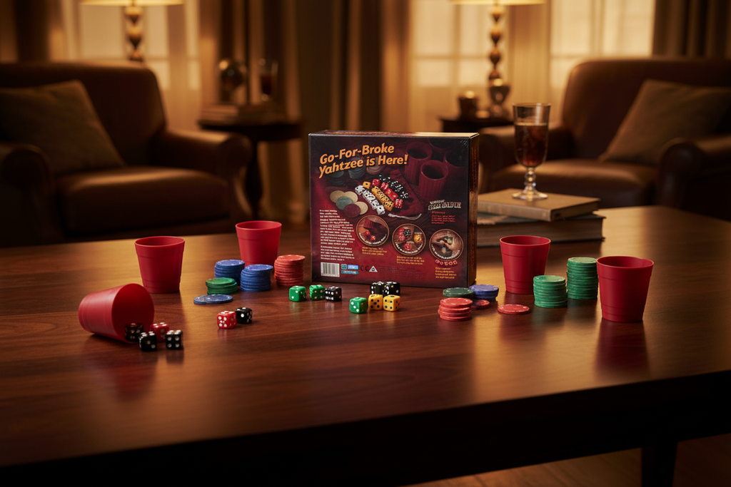 Yahtzee Texas Hold'em Game by Parker Brothers - New & Factory Sealed - Combine classic dice rolling with high-stakes poker fun - More4less Outlet Verified