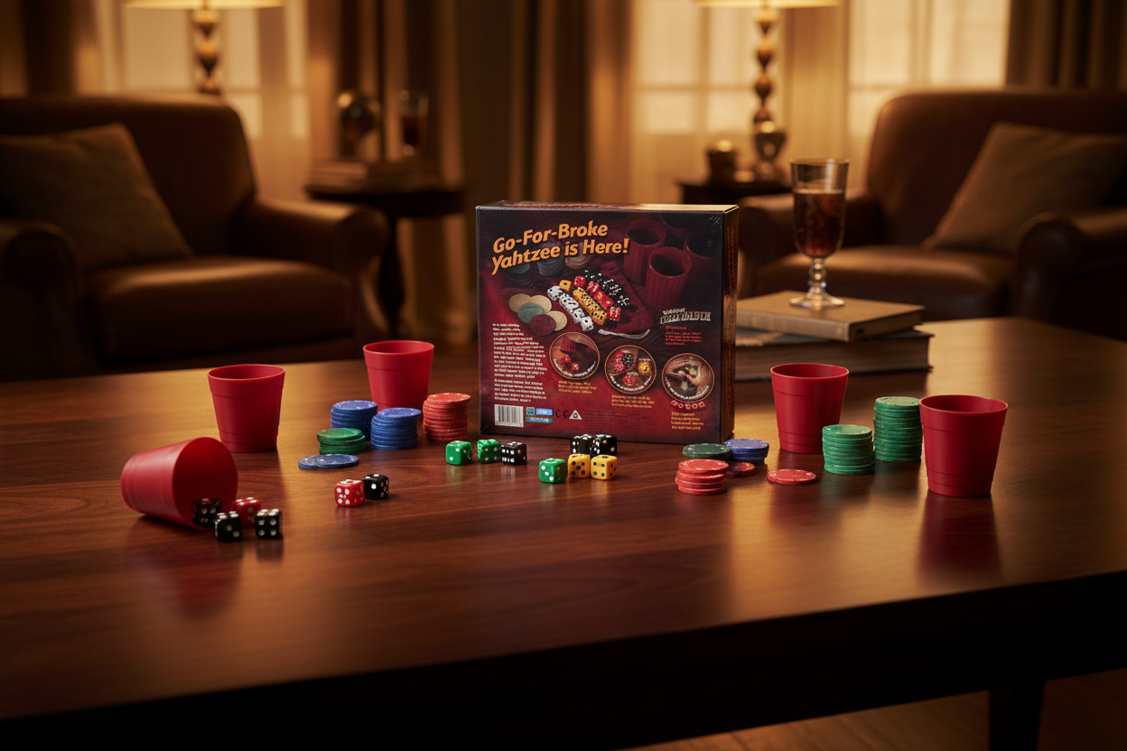 Yahtzee Texas Hold'em Game by Parker Brothers - New & Factory Sealed - Combine classic dice rolling with high-stakes poker fun - More4less Outlet Verified