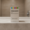 Rodan + Fields ENHANCEMENTS Body Micro-Dermabrasion 1.9 oz package on a neutral stone shelf