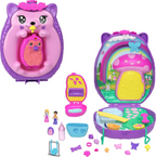 Polly Pocket Mom & Baby Hedgehog Purse Playset with 2 Micro Dolls