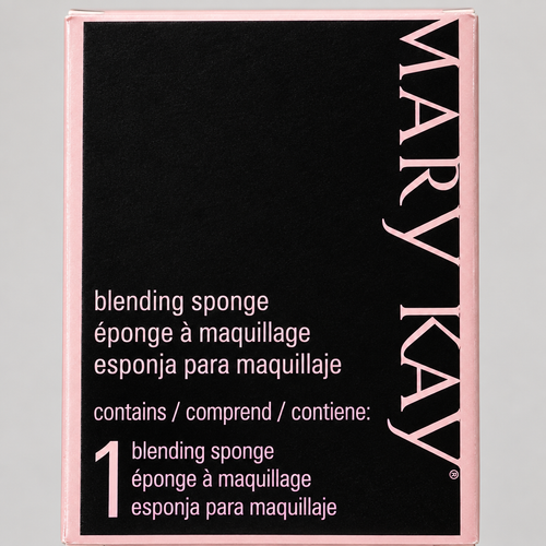 AI-generated close-up of the Mary Kay Blending Sponge box front logo