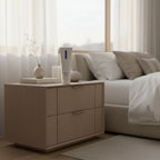 ZO Obagi Normacleanse for dry skin on designer nightstand in bright contemporary bedroom morning routine
