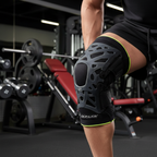 Close-up DonJoy Webtech silicone web knee brace Large gym leg training dual stabilizers — More4less Outlet