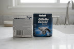 Gillette Sensor Excel 10-pack on marble vanity morning grooming lifestyle