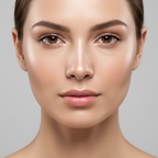 Close-up of radiant, even-toned skin complexion