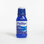 Standard clinical medicine photography showcasing trusted digestive comfort blue bottle for modern home health supply