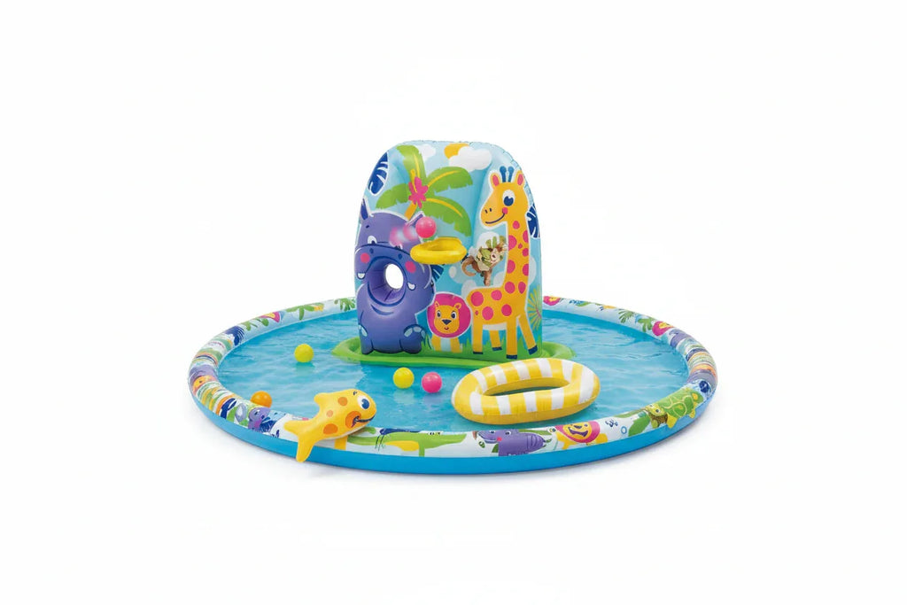 Banzai Jr Safari Cruise Splash Park fully set up clean white studio background