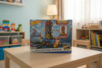 Hot Wheels City Super Twist Tire Shop playset box in child's organized playroom with warm lighting