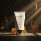 JAFRA Royal Revitalize SPF 50 Solar Fluid luxury editorial with sunlight and royal jelly accents – More4less Outlet