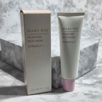 AI-generated contextual image of Mary Kay Moisture Rich Mask Formula 1 Cream Mask 4 oz at a gentle three-quarter angle