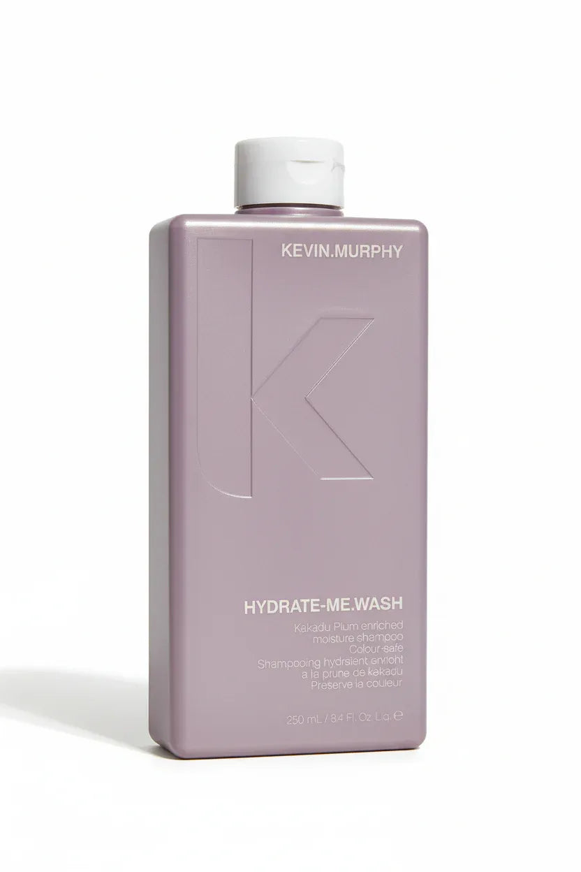 KEVIN.MURPHY HYDRATE-ME.WASH close-up hero shot showing embossed K logo