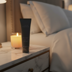 Mary Kay TimeWise Age Minimize 3D Night Cream on marble nightstand with candlelight luxury bedroom skincare routine – More4less Outlet