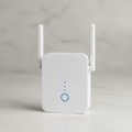 WLM M9 Wi-Fi range extender with two antennas on a neutral surface