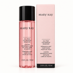 Mary Kay Oil-Free Eye Makeup Remover bottle and retail box on a white studio background