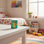 Disney Encanto Real Littles micro journal on white wooden child's desk with soft natural sunlight.