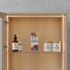 Nature's Answer UT Answer D-Mannose Cranberry box on wooden medicine cabinet shelf with premium apothecary bottles and health jars