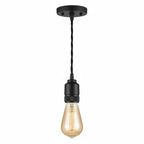 Feit Electric vintage industrial pendant light clean white studio background