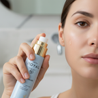 Woman applying JAFRA Royal Revitalize Extra Hydration Serum to glowing skin – More4less Outlet