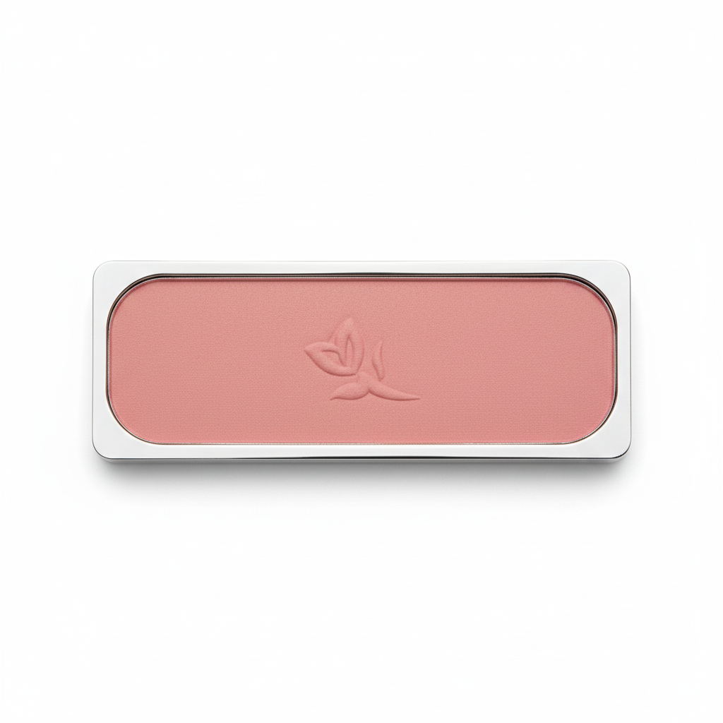 AI-generated supporting view of a Mary Kay Powder Perfect Cheek Color pressed blush refill pan in Wild Rose shade