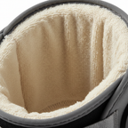Close-up interior terry cloth lining moisture-wicking comfort layer inside DonJoy knee brace — More4less Outlet