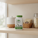 Nature's Way Skullcap Herb 850 mg bottle in a bright home pantry scene