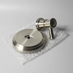 AI-generated lifestyle/context image of Moen Belfield UT4301BN M-CORE transfer valve trim kit in Brushed Nickel