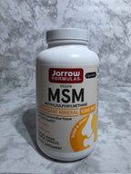 Actual stocked Jarrow Formulas Vegan MSM 1000 mg bottle, 200 veggie capsules