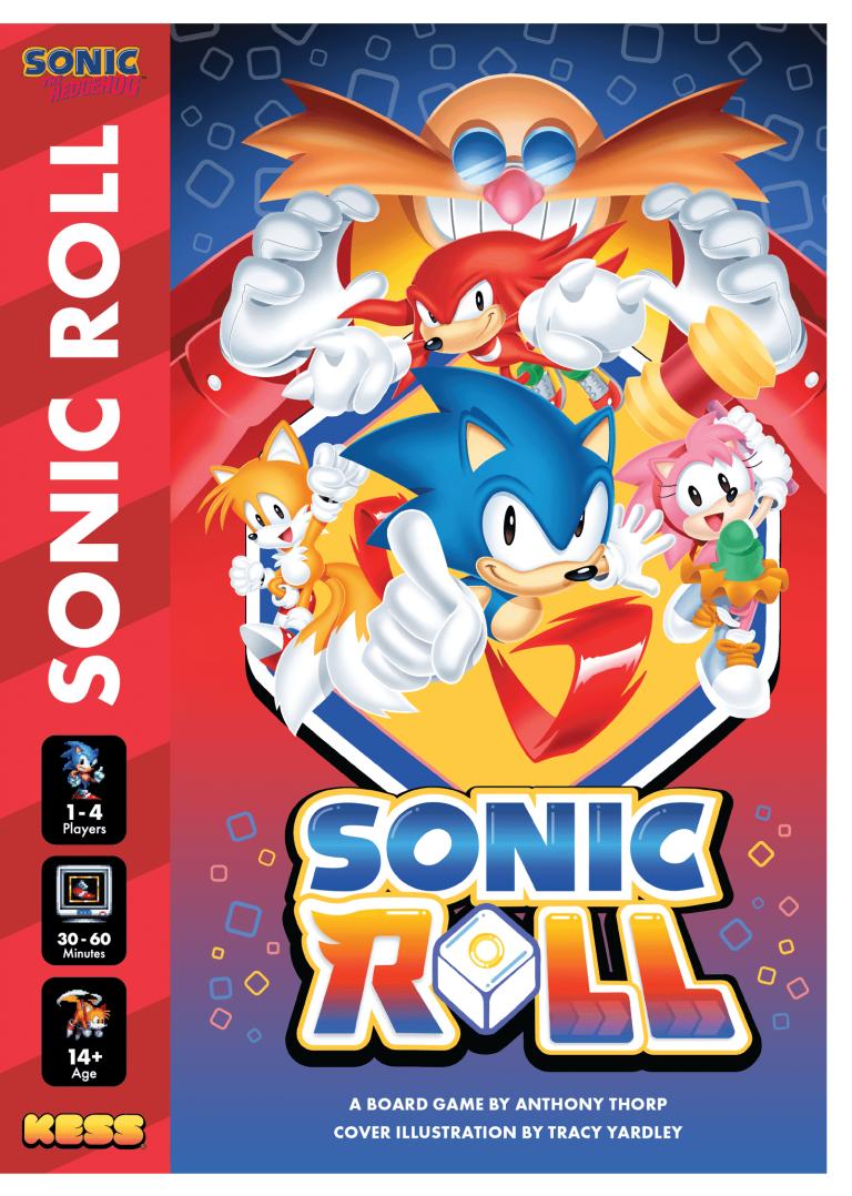 Cover image for KESS Sonic Roll board game showing 1 to 4 players, 30 to 60 minutes, and ages 14 plus.
