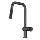 Kraus Urbix Industrial Pull-Down Single Handle Kitchen Faucet - Black Stainless Steel (KPF-3126SB)