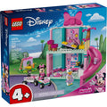 Manufacturer-style front box image of LEGO Disney Minnie's Pet Hotel set 43274, 161 pieces, ages 4+.