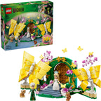 Product image of LEGO Wicked Glinda’s Wedding Day set 75688 with the built wedding scene, butterflies, minidolls and animal figures.