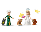 Product detail image of LEGO Wicked Glinda’s Wedding Day set 75688 minidolls and animal figures.