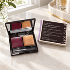 Lifestyle shot with retail box on vanity