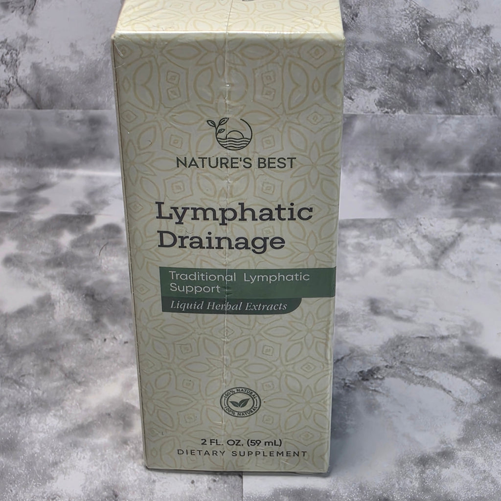 Actual sealed Nature's Best Lymphatic Drainage 2 fl oz retail box