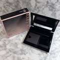 Mary Kay Compact 017362 open with empty magnetic refill well and accessory spaces beside its original box