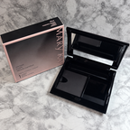 Mary Kay Compact 017362 open with empty magnetic refill well and accessory spaces beside its original box